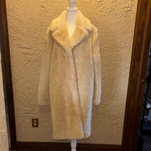 Pink Martini Soft Beige Teddy Jacket NWT